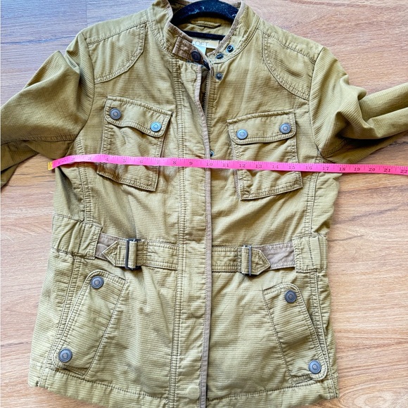 LOFT Utility Military Style Y2K Jacket Olive Drab Size 4 - Picture 7 of 9